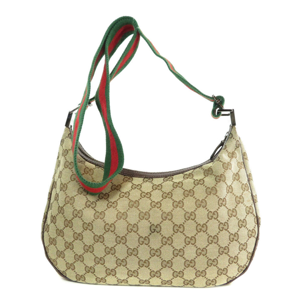 Gucci Sherry shoulder bag beige canvas brown GG